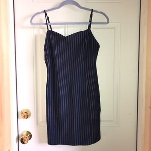 Navy pinstripe Forever 21 dress